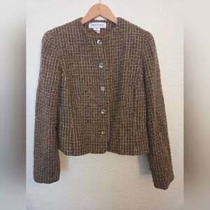 Rena Rowan Wool Blend Tweed Bouclé Jacket Size 12